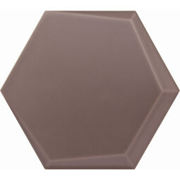 Decus, Hexagono Cuna, DECUS HEXAGONO CUNA CHOCOLATE MATE PŁYTKA ŚCIENNA 15X17 