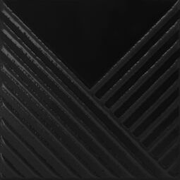 Decus, Lines, DECUS LINES BLACK MATE PŁYTKA ŚCIENNA 15X15 