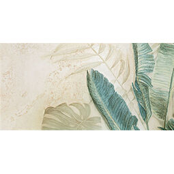 Domino, Alabaster Shine, DOMINO ALABASTER SHINE LEAVES A OBRAZ GRESOWY ELEMENT 3 59.8X119.8X0.8 