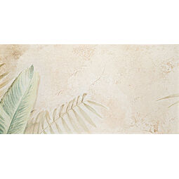 Domino, Alabaster Shine, DOMINO ALABASTER SHINE LEAVES B OBRAZ GRESOWY ELEMENT 4 59.8X119.8X0.8 