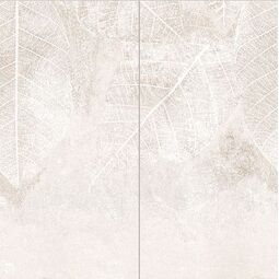 Domino, Clarity, DOMINO CLARITY LEAVES B OBRAZ GRESOWY 2- ELEMENTOWY 119.8X119.8 