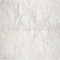 Domino, Lily, DOMINO LILY LEAVES 2-ELEMENTOWY DEKOR 59.8X59.8 