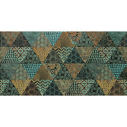 Domino, Margot, DOMINO MARGOT GREEN GEO DEKOR 30.8X60.8 