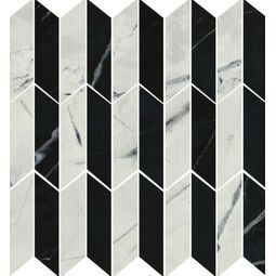 Dune, Black&Light Calacatta, DUNE BLACK&LIGHT CALACATTA POLER MOZAIKA 27X28 (188714) 