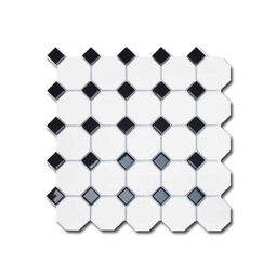 Dune, Contract Mosaics, DUNE OXFORD BLACK MOZAIKA GRES 29.5X29.5 (187987) 