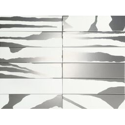 Dune, Flat Deluxe, DUNE FLAT SAVANNAH WHITE&SILVER PŁYTKA ŚCIENNA 7.5X30 (188722) 