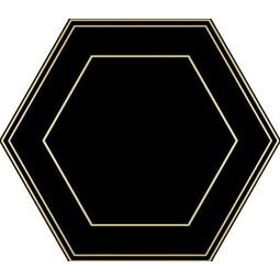 Dune, Hexaline, DUNE HEXALINE BLACK COMB GRES 21.5X25 (187999) 