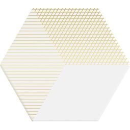 Dune, Hexaline, DUNE HEXALINE WHITE MIX GRES 21.5X25 (188002) 