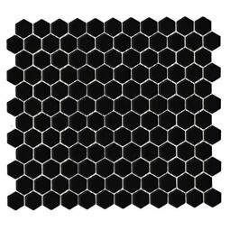 Dunin, Hexagonic, DUNIN MINI HEXAGON BLACK MOZAIKA 26X30 