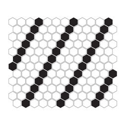 Dunin, Hexagonic, DUNIN MINI HEXAGON B&W LEAN MOZAIKA 26X30 