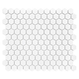 Dunin, Hexagonic, DUNIN MINI HEXAGON WHITE MOZAIKA 26X30 