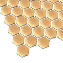 Dunin, House Loves, DUNIN MINI HEXAGON GOLD MATT MOZAIKA 27.2X30 