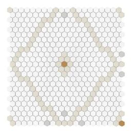 Dunin, House Loves, DUNIN MINI HEXAGON ROMBDANCE COTTON MATT MOZAIKA 50.2 X 52.3 