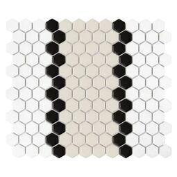 Dunin, House Loves, DUNIN MINI HEXAGON STRIPE 3.1.B MATT MOZAIKA 26X30 