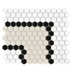 Dunin, House Loves, DUNIN MINI HEXAGON STRIPE 3.2.B MATT MOZAIKA 26X30 