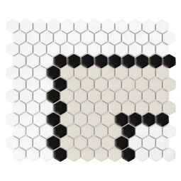 Dunin, House Loves, DUNIN MINI HEXAGON STRIPE 3.3.B MATT MOZAIKA 26X30 