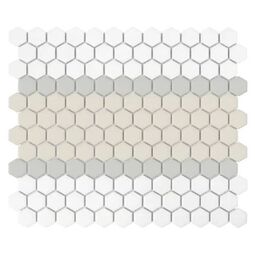 Dunin, House Loves, DUNIN MINI HEXAGON STRIPE 3.A MATT MOZAIKA 26X30 