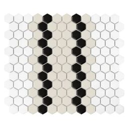 Dunin, House Loves, DUNIN MINI HEXAGON STRIPE 5.1.C MATT MOZAIKA 26X30 