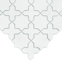 Dunin, House Loves, DUNIN STAR&CROSS WHITE MATT MOZAIKA 30.2X30.2 