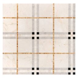 Dunin, Manorial, DUNIN BEIGE TARTAN MOZAIKA KAMIENNA 31X31 
