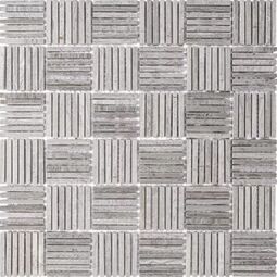 Dunin, Woodstone, DUNIN WOODSTONE GREY TATAMI 48 MOZAIKA KAMIENNA 30.5X30.5 