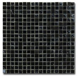 El Casa, Arctic, EL CASA ARCTIC BLACK MOZAIKA SZKLANO-KAMIENNA 30.5X30.3 