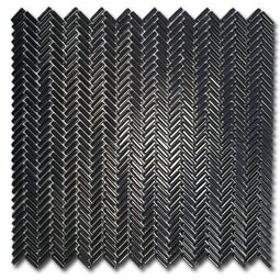 El Casa, Enamel Herringbone, EL CASA ENAMEL HERRINGBONE NEGRO BRILLO MOZAIKA 28X30.3 