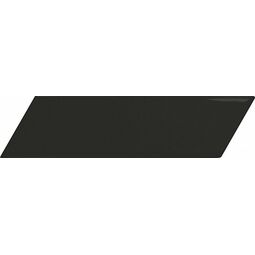 Equipe Ceramicas, Chevron Wall, EQUIPE CHEVRON BLACK MATE LEFT PŁYTKA ŚCIENNA 5.2X18.6 (23357) 
