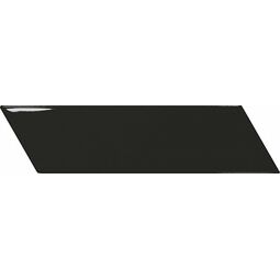 Equipe Ceramicas, Chevron Wall, EQUIPE CHEVRON BLACK RIGHT PŁYTKA ŚCIENNA 5.2X18.6 (23366) 