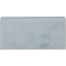 Equipe Ceramicas, Cottage, EQUIPE ASH BLUE BRILLO BULLNOSE 7.5X15 (22047) 