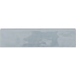 Equipe Ceramicas, Cottage, EQUIPE ASH BLUE BRILLO BULLNOSE 7.5X30 (22052) 
