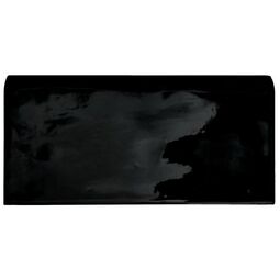 Equipe Ceramicas, Cottage, EQUIPE NEGRO BRILLO BULLNOSE 7.5X15 (21994) 