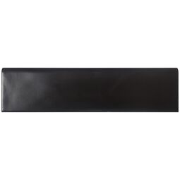 Equipe Ceramicas, Cottage, EQUIPE NEGRO MATE BULLNOSE 7.5X30 (22055) 