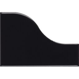 Equipe Ceramicas, Curve, EQUIPE CURVE BLACK PŁYTKA ŚCIENNA 8.3X12 (28849) 