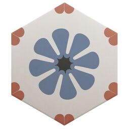 Equipe Ceramicas, Coimbra, EQUIPE COIMBRA BELLA BLUE DECOR GRES 17.5X20 (30658) 