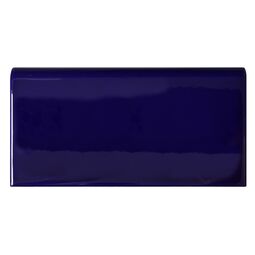 Equipe Ceramicas, Evolution, EQUIPE COBALT BRILLO BULLNOSE 7.5X15 (22489) 