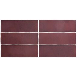Equipe Ceramicas, Magma, EQUIPE MAGMA BURGUNDY PŁYTKA ŚCIENNA 6.5X20 (24967) 