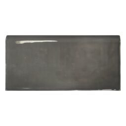 Equipe Ceramicas, Masia, EQUIPE GRIS OSCURO BRILLO CRACKLE BULLNOSE 7.5X15 (21486) 