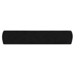 Equipe Ceramicas, Metro, EQUIPE BLACK MATT PENCIL BULLNOSE 3X15 (23299) 