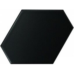 Equipe Ceramicas, Scale, EQUIPE BENZENE BLACK MATT PŁYTKA ŚCIENNA 10.8X12.4 (23832) 