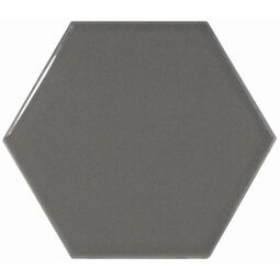 Equipe Ceramicas, Scale, EQUIPE HEXAGON DARK GREY PŁYTKA ŚCIENNA 12.4X10.7 (21913) 