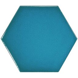 Equipe Ceramicas, Scale, EQUIPE HEXAGON ELECTRIC BLUE PŁYTKA ŚCIENNA 12.4X10.7 (23836) 