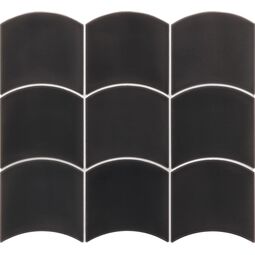 Equipe Ceramicas, Wave, EQUIPE WAVE BLACK PŁYTKA ŚCIENNA 12X12 (28842) 
