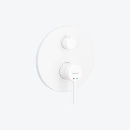 Excellent, Pi, EXCELLENT PI BATERIA PRYSZNICOWO-WANNOWA PODTYNKOWA 2-FUNKCYJNA BIAŁY MAT (AREX.1245WH) 