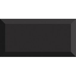 Fabresa, Bevelled, FABRESA NEGRO MATE BISELADO BX PŁYTKA ŚCIENNA 10X20 