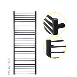 Instal-Projekt, Piko, INSTAL-PROJEKT PIKO PIK-60/130 GRZEJNIK ŁAZIENKOWY 1329/630 C34 - WHITE MAT (BASIC) 