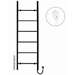 Instal-Projekt, Primavera Electro, INSTAL-PROJEKT PRIMAVERA PRVE-40/160C31 GRZEJNIK ELEKTRYCZNY 1600/400 KOLOR CZARNY MAT (ELECTRO) 