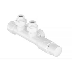 Instal-Projekt, Akcesoria, INSTAL-PROJEKT TZTZ/B ZESTAW TERMOSTATYCZY TULLY ZESPOLONY WHITE SILK  