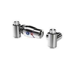 Instal-Projekt, Akcesoria, INSTAL-PROJEKT Z16 ZESTAW TERMOSTATYCZNY Z TRÓJNIKIEM INTEGRA PRAWY KOLOR CHROM CU (605200006VTC01) 