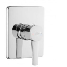 Invena, Glamour, INVENA GLAMOUR BATERIA PODTYNKOWA 1-FUNKCYJNA CHROM (BP-02-CK1-V) 